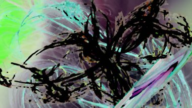 Fantezi kaotik renkli fraktal desen. Soyut Fraktal şekiller. 3D render resimde arka plan veya duvar kağıdı