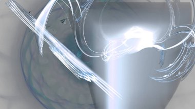 Fantezi kaotik renkli fraktal desen. Soyut Fraktal şekiller. 3D render resimde arka plan veya duvar kağıdı