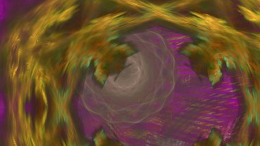 Fantezi kaotik renkli fraktal desen. Soyut Fraktal şekiller. 3D render resimde arka plan veya duvar kağıdı