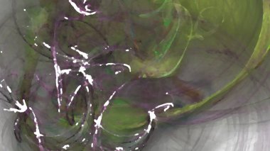 Fantezi kaotik renkli fraktal desen. Soyut Fraktal şekiller. 3D render resimde arka plan veya duvar kağıdı