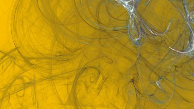 Fantezi kaotik renkli fraktal desen. Soyut Fraktal şekiller. 3D render resimde arka plan veya duvar kağıdı