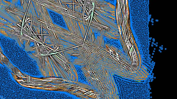 Fantasie chaotische kleurrijke fractale patroon. Abstracte fractale vormen. 3D rendering afbeelding achtergrond of behang — Stockfoto