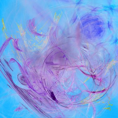 Fantezi kaotik renkli fraktal desen. Soyut Fraktal şekiller. 3D render resimde arka plan veya duvar kağıdı