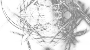 Fantezi kaotik renkli fraktal desen. Soyut Fraktal şekiller. 3D render resimde arka plan veya duvar kağıdı