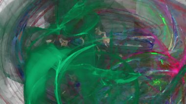 Fantezi kaotik renkli fraktal desen. Soyut Fraktal şekiller. 3D render resimde arka plan veya duvar kağıdı