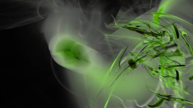 Fantezi kaotik renkli fraktal desen. Soyut Fraktal şekiller. 3D render resimde arka plan veya duvar kağıdı