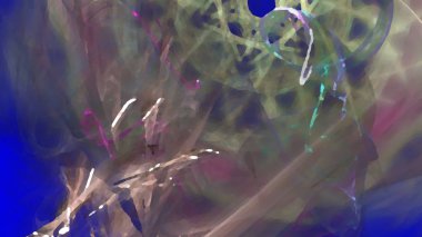 Fantezi kaotik renkli fraktal desen. Soyut Fraktal şekiller. 3D render resimde arka plan veya duvar kağıdı