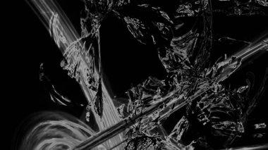 Fantezi kaotik renkli fraktal desen. Soyut Fraktal şekiller. 3D render resimde arka plan veya duvar kağıdı