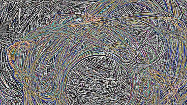 Fantezi kaotik renkli fraktal desen. Soyut Fraktal şekiller. 3D render resimde arka plan veya duvar kağıdı