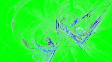 Fantezi kaotik renkli fraktal desen. Soyut Fraktal şekiller. 3D render resimde arka plan veya duvar kağıdı