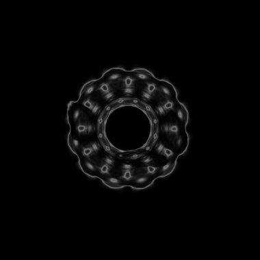 Fantezi kaotik renkli fraktal desen. Soyut Fraktal şekiller. 3D render resimde arka plan veya duvar kağıdı