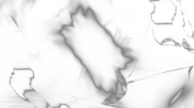 Fantezi kaotik renkli fraktal desen. Soyut Fraktal şekiller. 3D render resimde arka plan veya duvar kağıdı