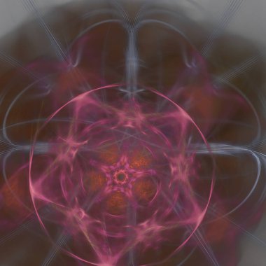 Fantezi kaotik renkli fraktal desen. Soyut Fraktal şekiller. 3D render resimde arka plan veya duvar kağıdı