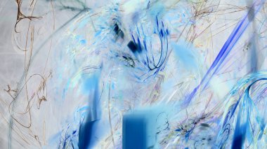 Fantezi kaotik renkli fraktal desen. Soyut Fraktal şekiller. 3D render resimde arka plan veya duvar kağıdı