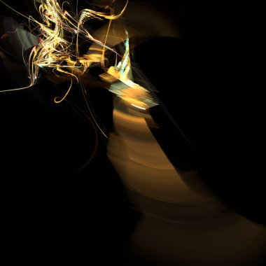 Fantezi kaotik renkli fraktal desen. Soyut Fraktal şekiller. 3D render resimde arka plan veya duvar kağıdı