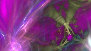 Fantezi kaotik renkli fraktal desen. Soyut Fraktal şekiller. 3D render resimde arka plan veya duvar kağıdı