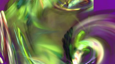 Fantezi kaotik renkli fraktal desen. Soyut Fraktal şekiller. 3D render resimde arka plan veya duvar kağıdı