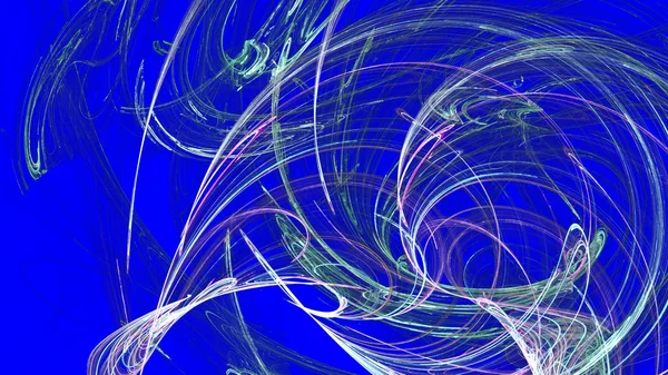 Fantezi kaotik renkli fraktal desen. Soyut Fraktal şekiller. 3D render resimde arka plan veya duvar kağıdı