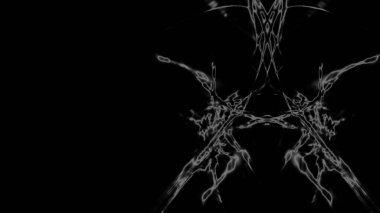 Fantezi kaotik renkli fraktal desen. Soyut Fraktal şekiller. 3D render resimde arka plan veya duvar kağıdı