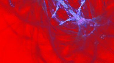 Fantezi kaotik renkli fraktal desen. Soyut Fraktal şekiller. 3D render resimde arka plan veya duvar kağıdı