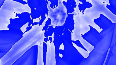 Fantezi kaotik renkli fraktal desen. Soyut Fraktal şekiller. 3D render resimde arka plan veya duvar kağıdı