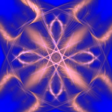 Fantezi kaotik renkli fraktal desen. Soyut Fraktal şekiller. 3D render resimde arka plan veya duvar kağıdı