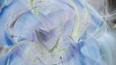 Fantezi kaotik renkli fraktal desen. Soyut Fraktal şekiller. 3D render resimde arka plan veya duvar kağıdı