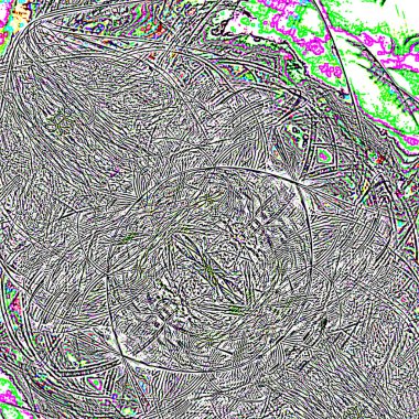 Fantezi kaotik renkli fraktal desen. Soyut Fraktal şekiller. 3D render resimde arka plan veya duvar kağıdı