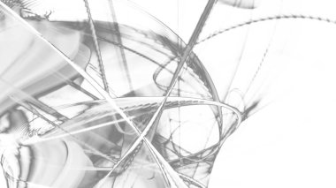 Fantezi kaotik renkli fraktal desen. Soyut Fraktal şekiller. 3D render resimde arka plan veya duvar kağıdı