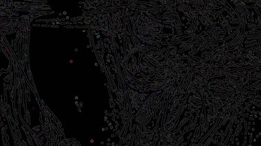 Fantezi kaotik renkli fraktal desen. Soyut Fraktal şekiller. 3D render resimde arka plan veya duvar kağıdı