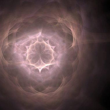 Fantezi kaotik renkli fraktal desen. Soyut Fraktal şekiller. 3D render resimde arka plan veya duvar kağıdı