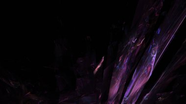 Fantezi kaotik renkli fraktal desen. Soyut Fraktal şekiller. 3D render resimde arka plan veya duvar kağıdı