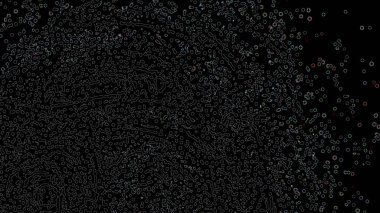 Fantezi kaotik renkli fraktal desen. Soyut Fraktal şekiller. 3D render resimde arka plan veya duvar kağıdı