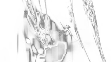 Fantezi kaotik renkli fraktal desen. Soyut Fraktal şekiller. 3D render resimde arka plan veya duvar kağıdı