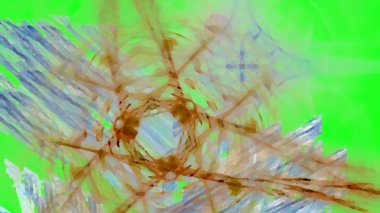 Fantezi kaotik renkli fraktal desen. Soyut Fraktal şekiller. 3D render resimde arka plan veya duvar kağıdı