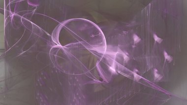 Fantezi kaotik renkli fraktal desen. Soyut Fraktal şekiller. 3D render resimde arka plan veya duvar kağıdı