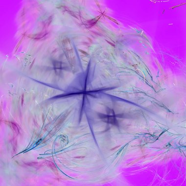 Fantezi kaotik renkli fraktal desen. Soyut Fraktal şekiller. 3D render resimde arka plan veya duvar kağıdı