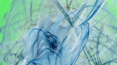 Fantezi kaotik renkli fraktal desen. Soyut Fraktal şekiller. 3D render resimde arka plan veya duvar kağıdı