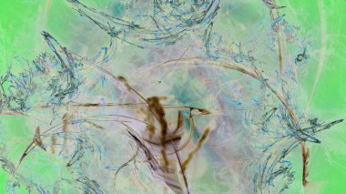 Fantezi kaotik renkli fraktal desen. Soyut Fraktal şekiller. 3D render resimde arka plan veya duvar kağıdı