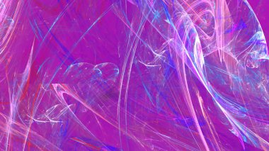 Fantezi kaotik renkli fraktal desen. Soyut Fraktal şekiller. 3D render resimde arka plan veya duvar kağıdı