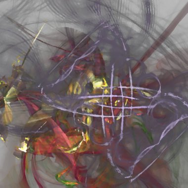 Fantezi kaotik renkli fraktal desen. Soyut Fraktal şekiller. 3D render resimde arka plan veya duvar kağıdı