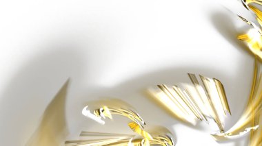 Fantezi kaotik renkli fraktal desen. Soyut Fraktal şekiller. 3D render resimde arka plan veya duvar kağıdı