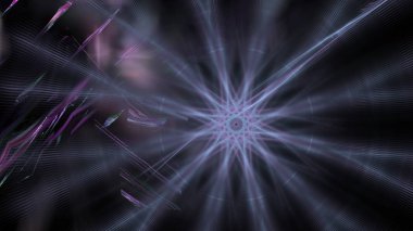 Fantezi kaotik renkli fraktal desen. Soyut Fraktal şekiller. 3D render resimde arka plan veya duvar kağıdı