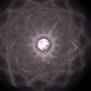 Fantezi kaotik renkli fraktal desen. Soyut Fraktal şekiller. 3D render resimde arka plan veya duvar kağıdı