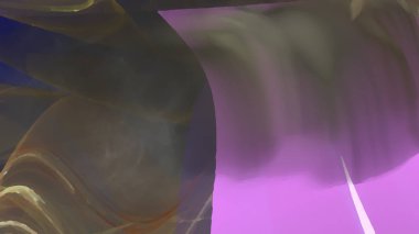 Fantezi kaotik renkli fraktal desen. Soyut Fraktal şekiller. 3D render resimde arka plan veya duvar kağıdı