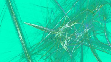 Fantezi kaotik renkli fraktal desen. Soyut Fraktal şekiller. 3D render resimde arka plan veya duvar kağıdı