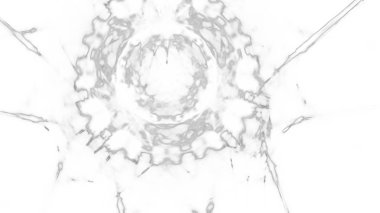 Fantezi kaotik renkli fraktal desen. Soyut Fraktal şekiller. 3D render resimde arka plan veya duvar kağıdı