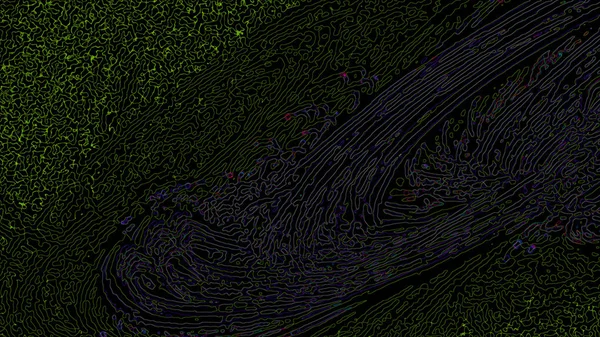 幻想中混乱的五颜六色的分形图案。抽象分形形状。3d 渲染插图背景或壁纸 — 图库照片