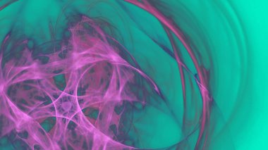 Fantezi kaotik renkli fraktal desen. Soyut Fraktal şekiller. 3D render resimde arka plan veya duvar kağıdı