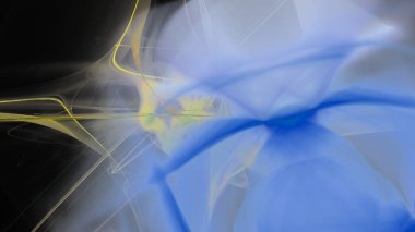 Fantezi kaotik renkli fraktal desen. Soyut Fraktal şekiller. 3D render resimde arka plan veya duvar kağıdı